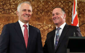Australian Prime Minister Malcolm Turnbull and and New Zealand PM John Key