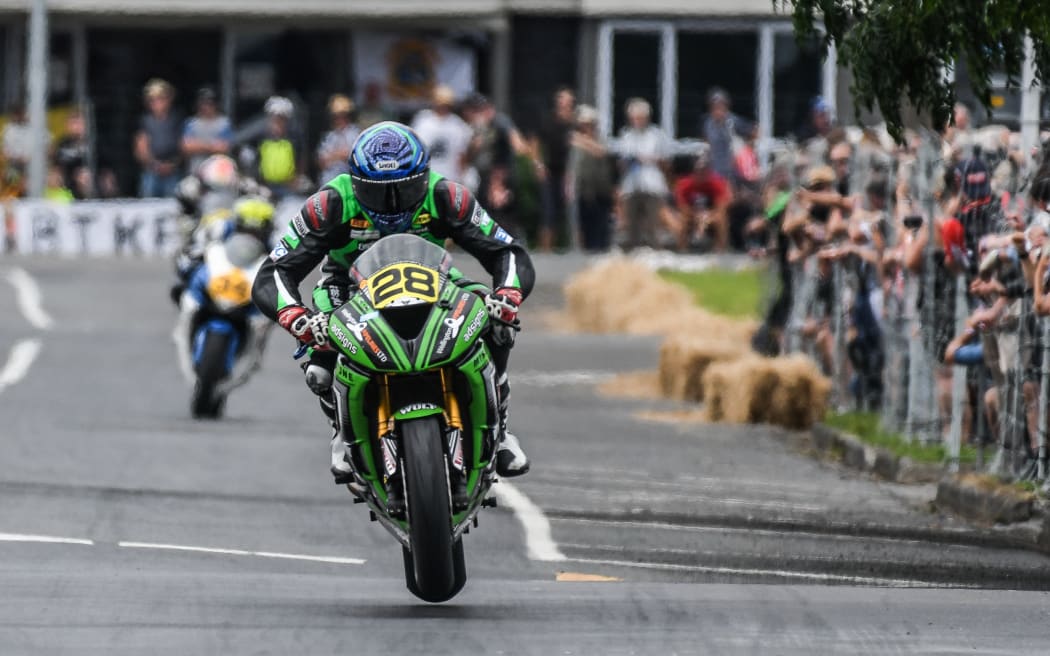 Shane Richardson (Wellington) racing in the Formula 2 class at the 2017 Battle of the streets in Paeroa.