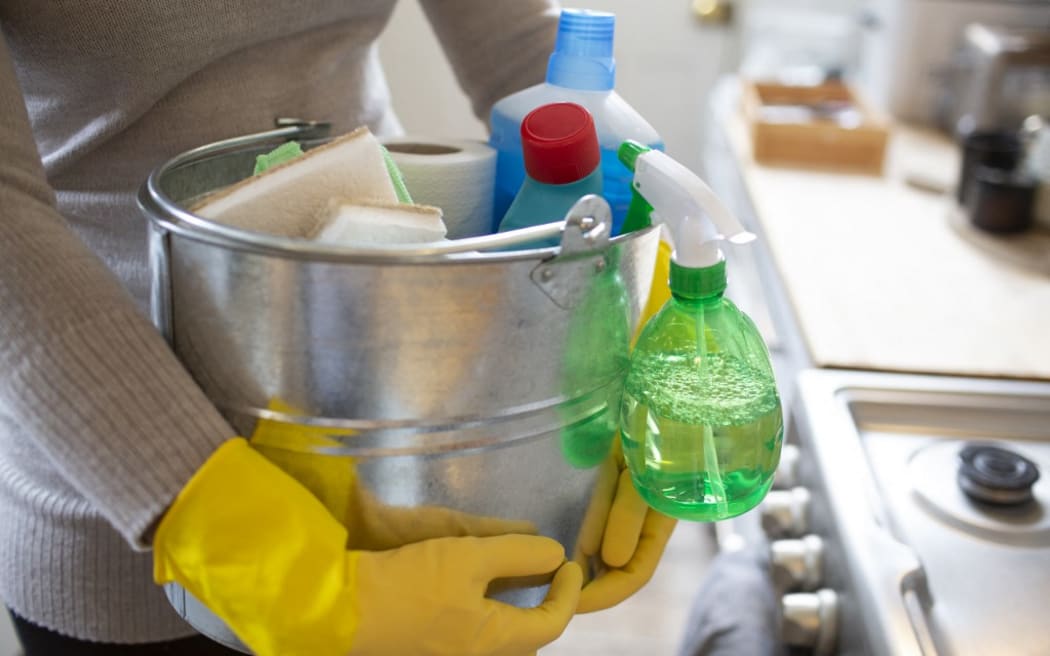 Household Cleaning Products by Science Photo Library