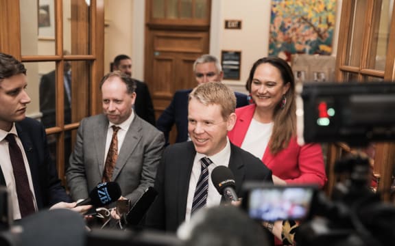 Chris Hipkins has retained leadership of the Labour Party after its 2023 election loss.