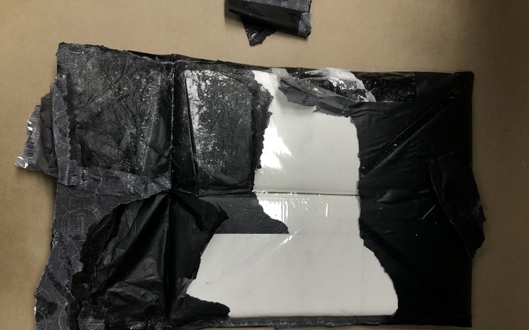 About 2kg of cocaine was found hidden within the lining of Benhur Martin's suitcase on 27 April, 2023.