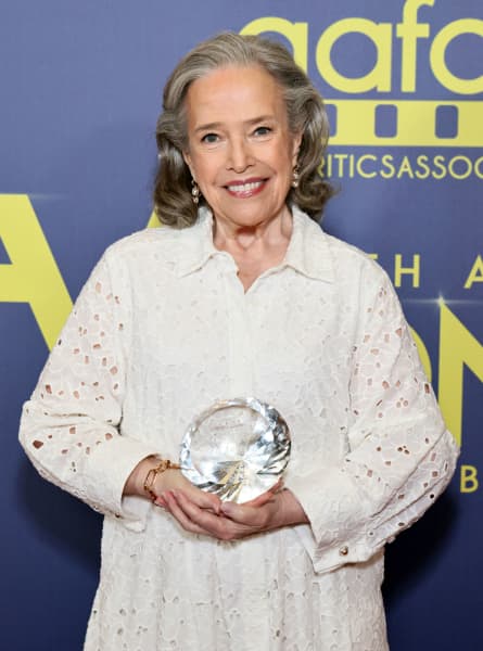 LOS ANGELES, CALIFORNIA - AUGUST 23: Honoree Kathy Bates attends the 7th Annual AAFCA TV Honors at The Hollywood Roosevelt on August 23, 2025 in Los Angeles, California.   Rodin Eckenroth/Getty Images/AFP (Photo by Rodin Eckenroth / GETTY IMAGES NORTH AMERICA / Getty Images via AFP)