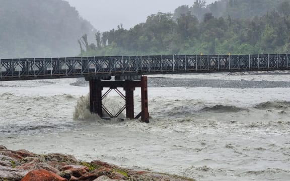 The Waiho River at SH6 went up by 279mm in an hour, according to the West Coast Regional Council, as the region braces itself for heavy rainfall on 19 January, 2024.
