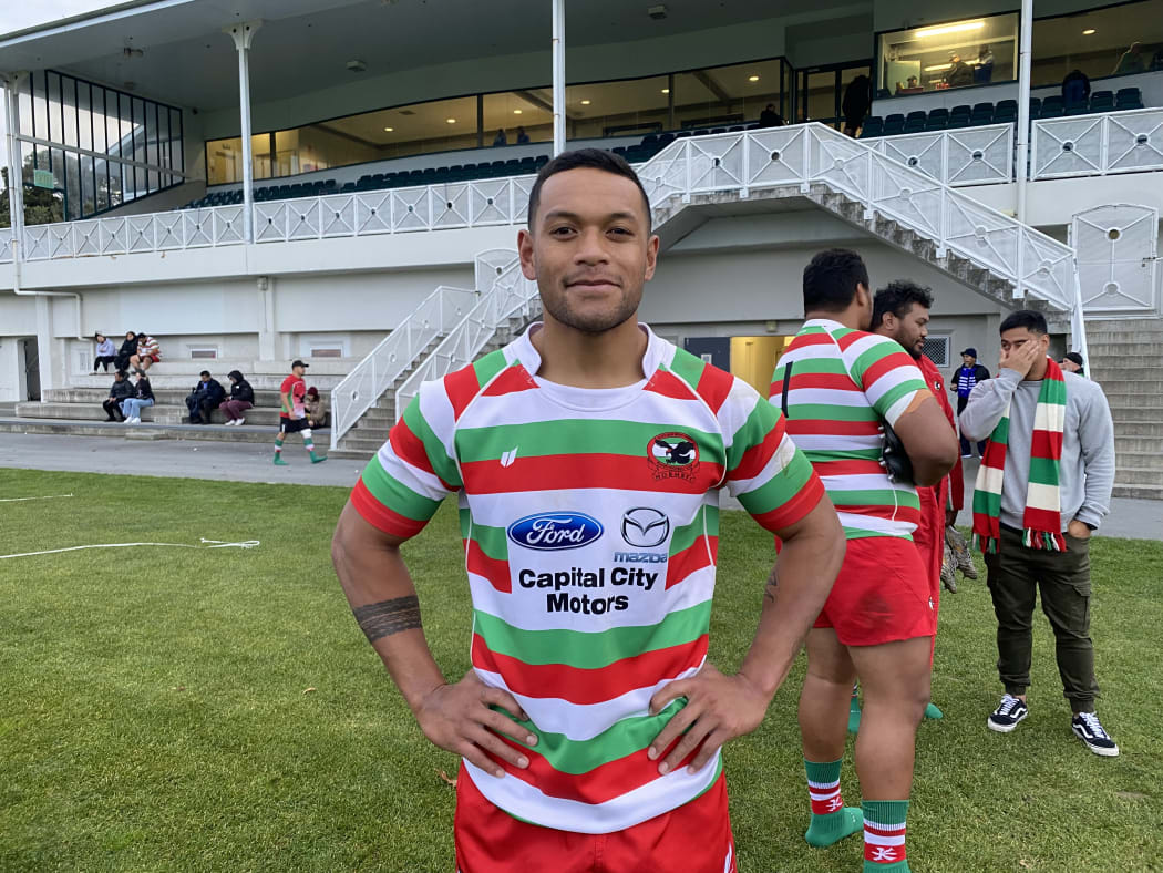 Manu Samoa newcomer Tomasi Alosio after a game for Hutt Old Boys Marist.