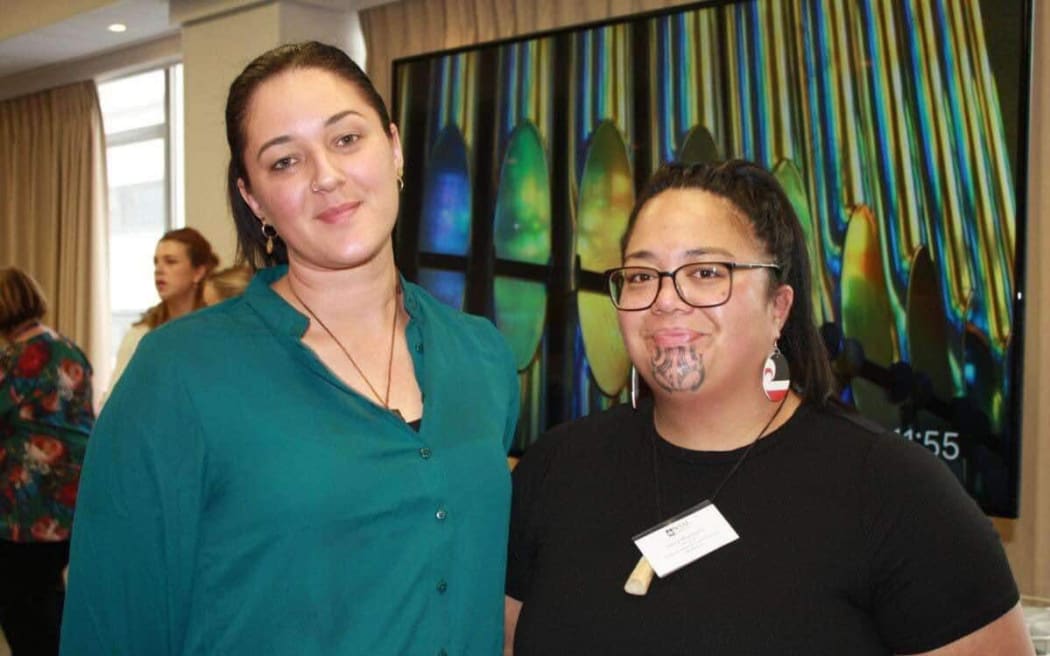 National Student Unit for the Nurses Organisation co-chairs Shannyn Bristowe (left) and Stacey Wharewera (right).