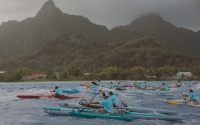 Over 700 paddlers from around the world are in Rarotonga this week to compete in the Matson Vaka Eiva.
