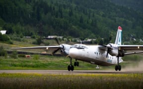 An Antonov AN-24 aircraft operated by Angara, a Siberia-based airline.
