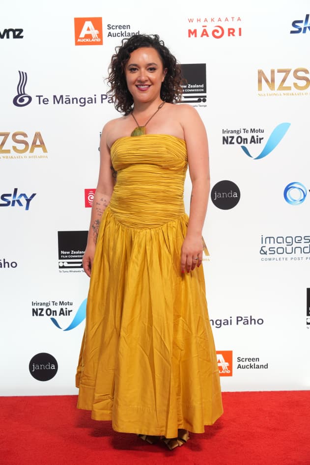 'FBI: Most Wanted' actress Keisha Castle-Hughes arrives at the New Zealand Screen Awards at Auckland's Viaduct Centre on 21 November, 2025.