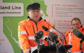 Regional Development Minister Shane Jones announced the investment at Helensville Railway Station this morning.