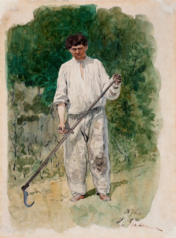 The Scytheman by Ilja Jefimovitš Repin