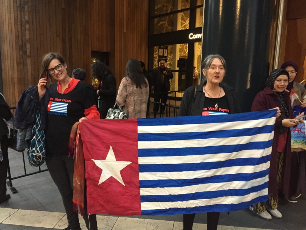 West Papua protest at Indonesia's Pacific Exposition in Auckland