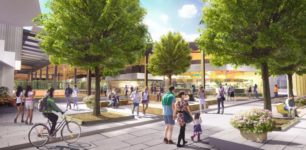 An artist's impression of the Ormiston town centre Panuku has been working on with Todd Property Group to develop.