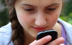 Girl with a cellpone