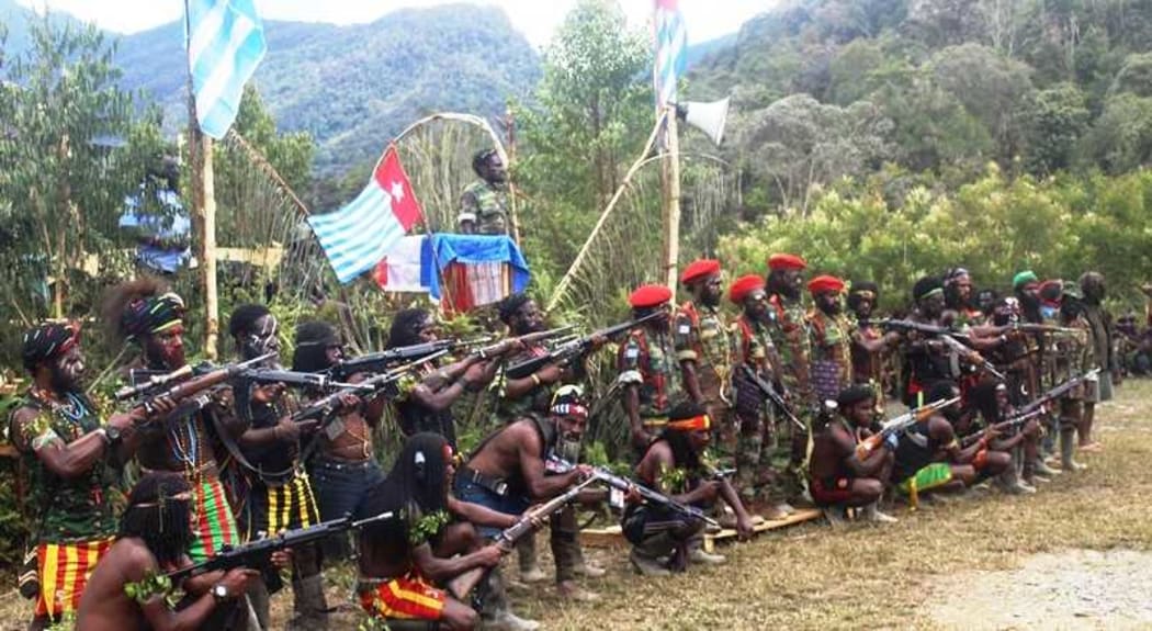 West Papua Liberation Army at the issuance of a declaration of war against Indonesian security forces.