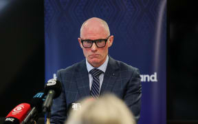 Health New Zealand National Director, Mental Health and Addictions Service Enhancement Phil Grady  speaks at the release of Canterbury's Mental Health Services review after the killing of Laisa Waka Tunidau by Zakariye Mohamed Hussein.