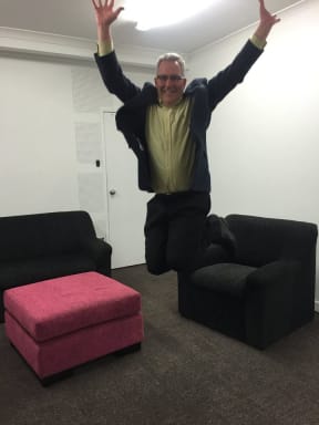 Andrew King on hearing he had been elected Hamilton mayor.