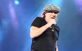 AC/DC's lead singer since 1980 performs with the band in Berlin.