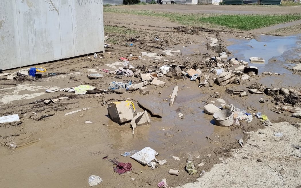 Flood damage in Wairoa following Cyclone Gabrielle.