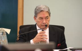 Winston Peters at the second day of his privacy case at the High Court in Auckland.