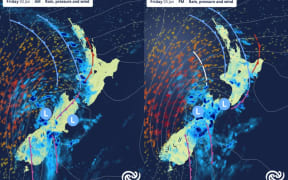 Parts of New Zealand could be in for thunderstorms and hail on Friday.