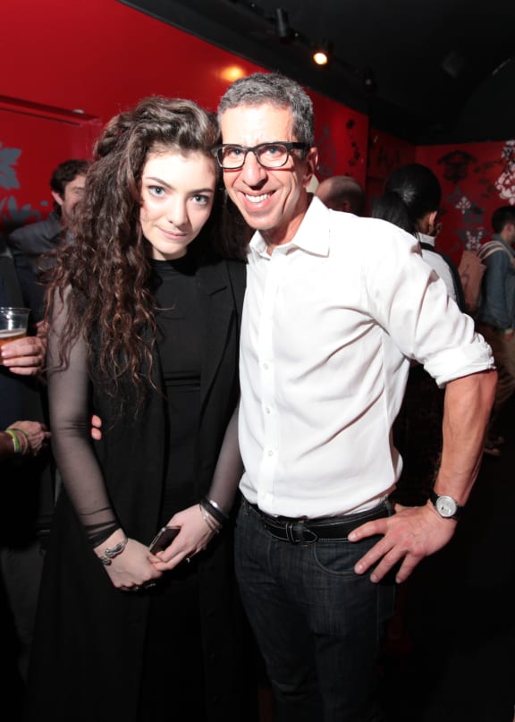 Jason Flom with Lorde in 2013