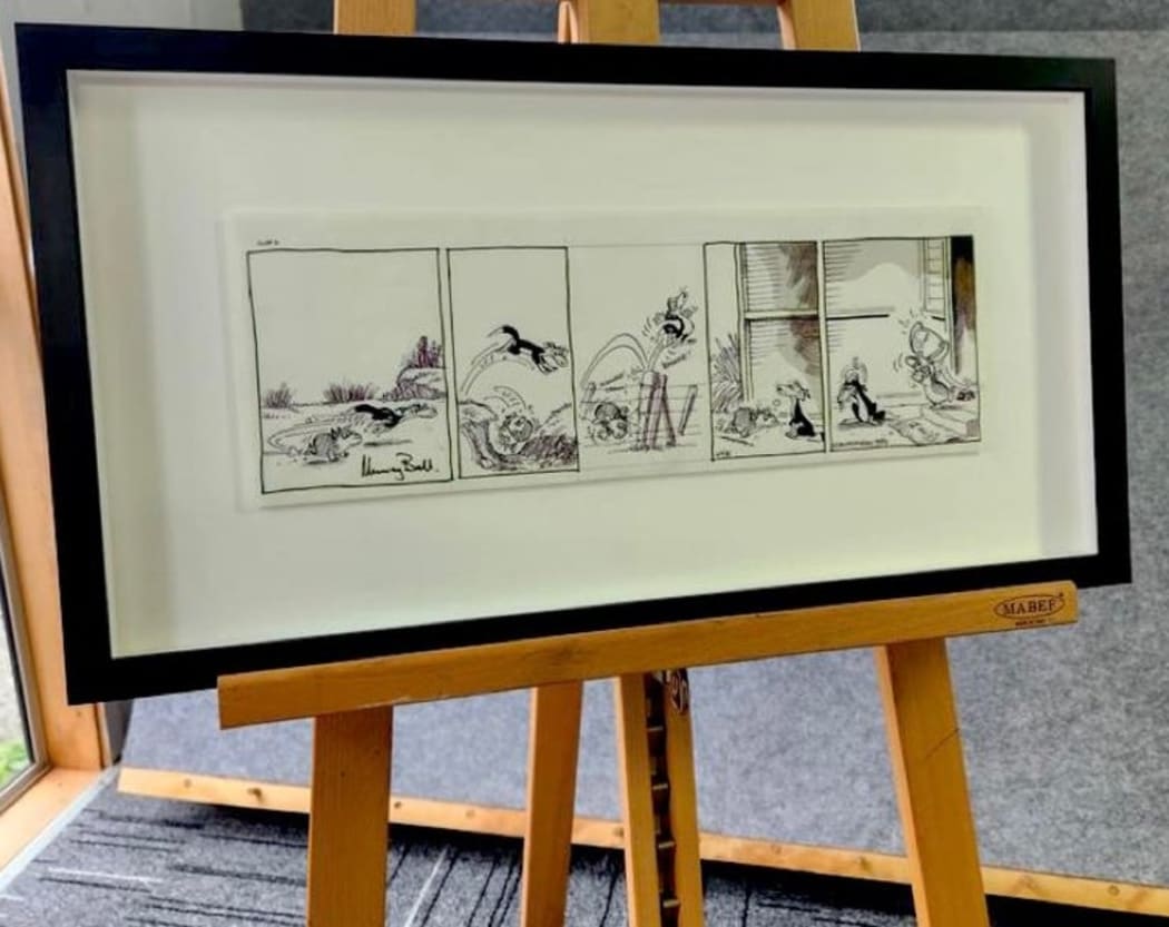 Murray Ball comic strip auctioned on Trade Me