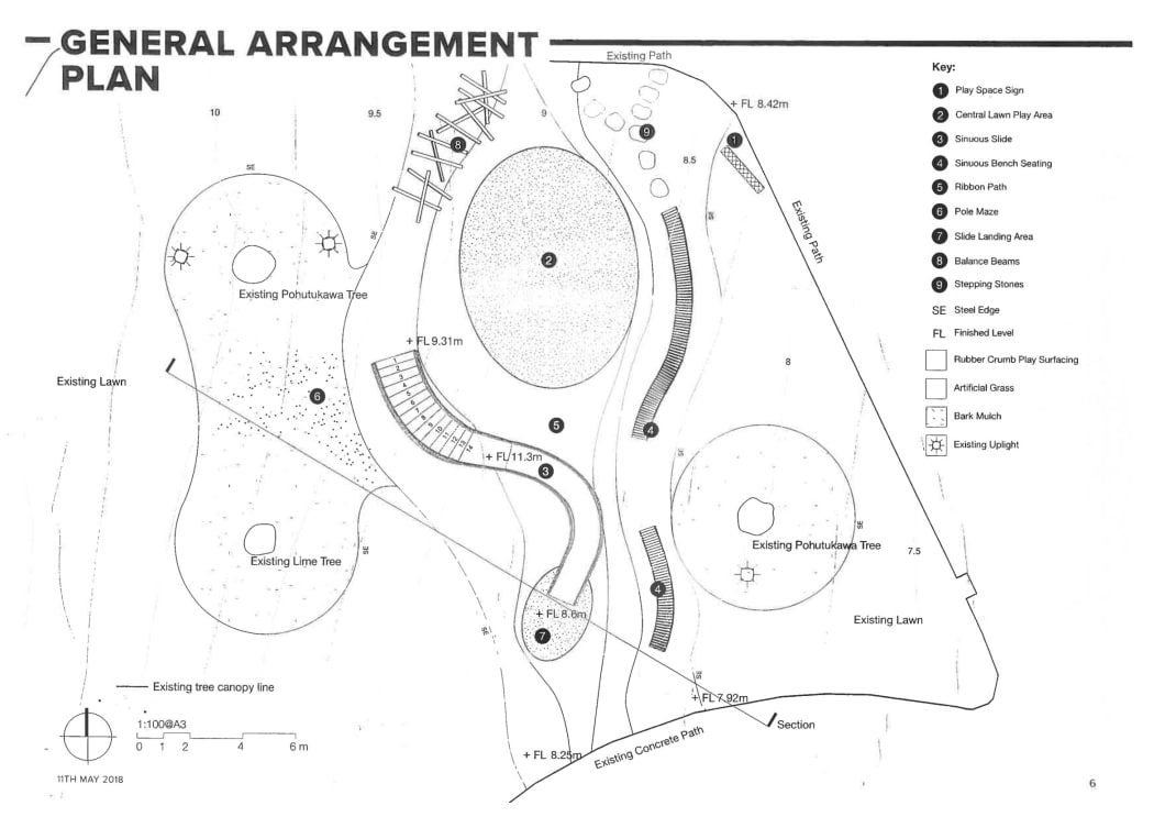 The plan for the playground.