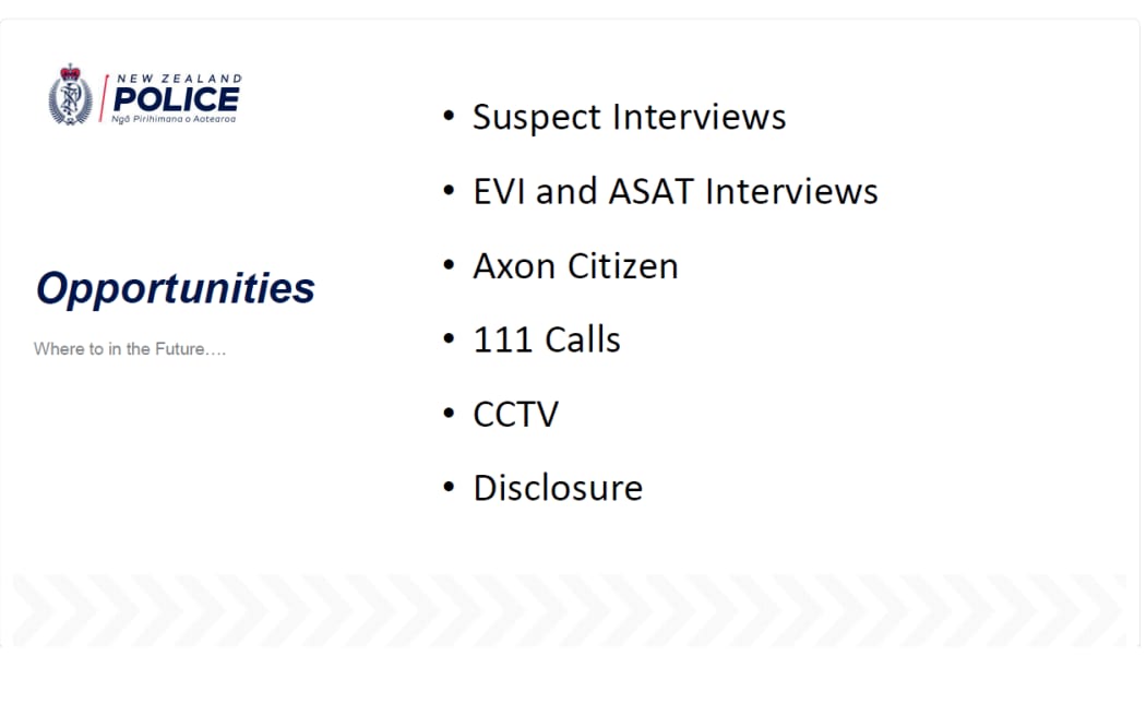 A 2019 police presentation that outlines the thinking on avenues they are considering expanding Axon into.