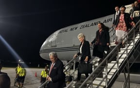 Winston Peters and other members of NZ Parliament arrive in Tonga on the first leg of their Pacific Mission.