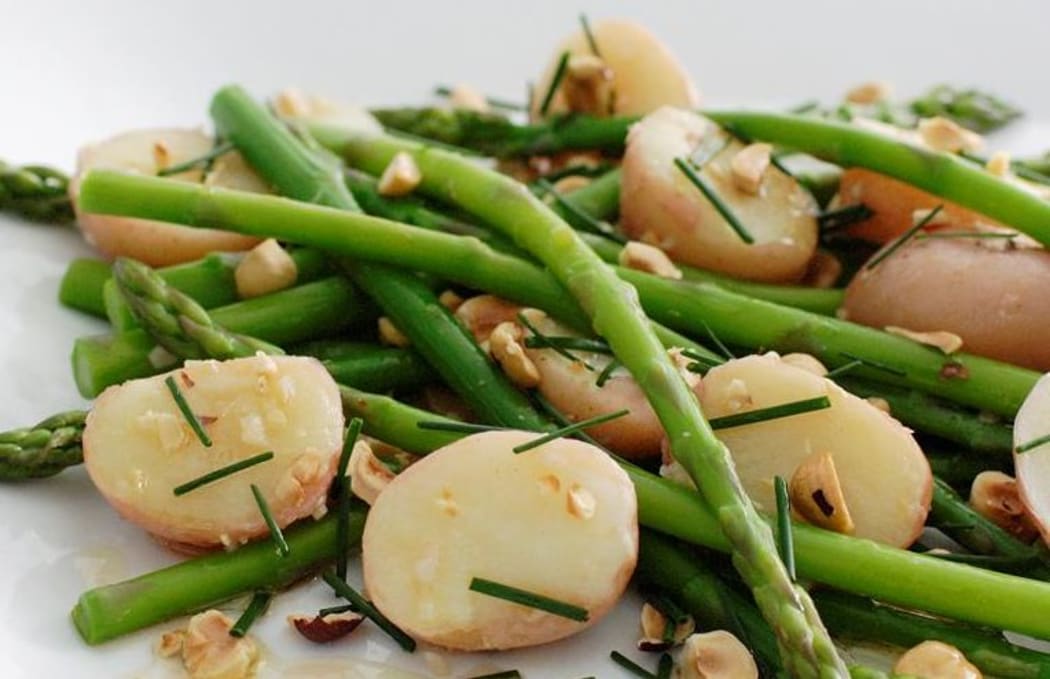 Potato and asparagus