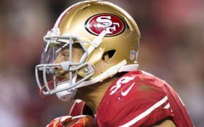 San Francisco 49ers Jarryd Hayne (38) during an NFL preseason game between the San Francisco 49ers and the San Diego Chargers, 2015.