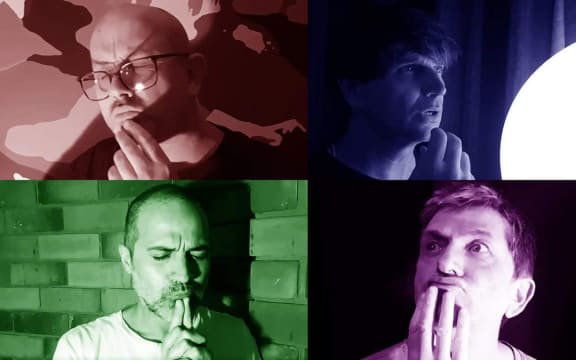 Thee Golden Geese (clockwise: Matthew Crawley, Gareth Shute, James Dansey, Dave Taylor)