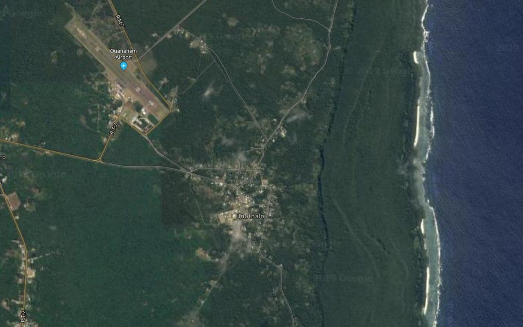 Ouanaham airport on Lifou, New Caledonia
