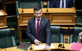 ACT leader David Seymour makes a point during the weekly general debate