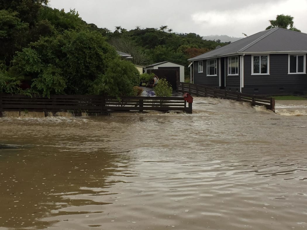 Surface flooding in Greymouth