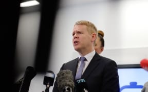Chris Hipkins makes economic policy announcement  at Auckland Uni