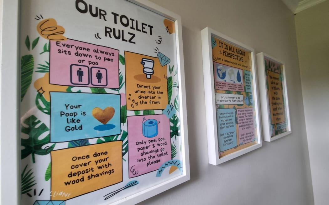 Little Insect Farm uses a bucket toilet to compost human waste.