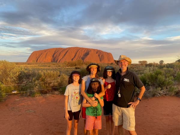 David Riley and family on their trip around Australia.