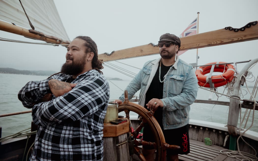 Troy navigating with Wayne Karauria