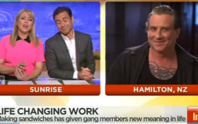 Tribal Huk main man Jamie Pink appearing on Australian TV last year.