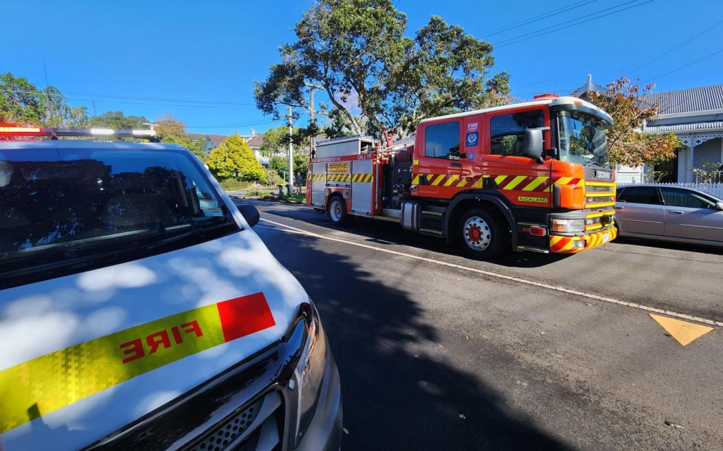 Fire and Emergency were called to the scene on Maungawhau Road in Epsom just before 10.30am this morning.