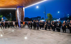 Hundreds welcome the opening of Te Ngaengae Pool and Fitness Tā i te Kawa on 4 December 2024.