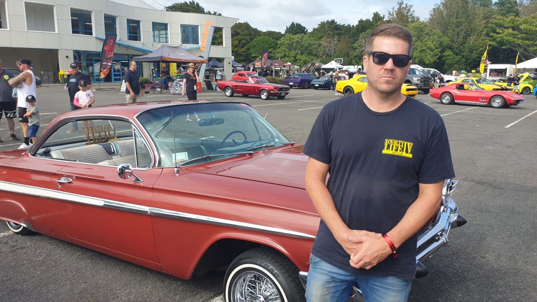 Lee Jury with his Impala.