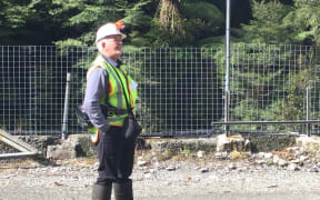 Bernie Monk at Pike River Portal. Credit: Pike River Recovery Agency