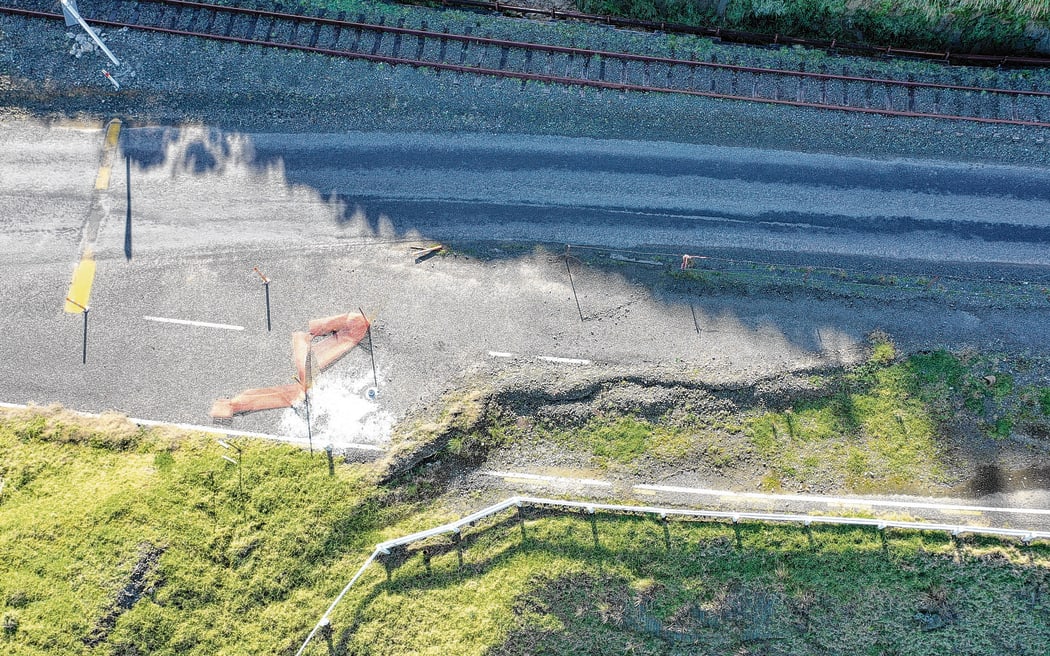 Nuhaka Opoutama Road is prone to slips, with multiple sections reduced to a single lane along its stretch.