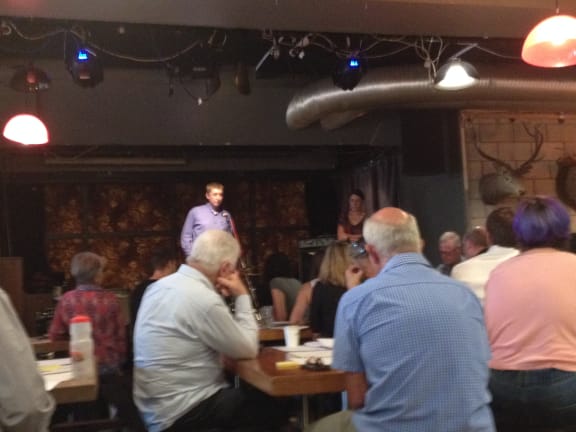 The first public meeting of the People's Commission on Broadcasting in Wellington.