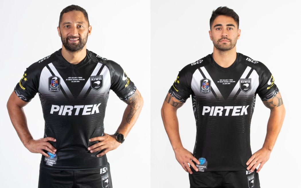 Kiwis halves Benji Marshall and Shaun Johnson.