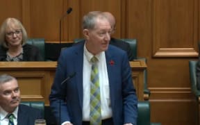 Nick Smith giving his valedictory speech in Parliament.