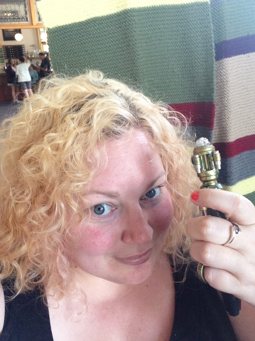 Sonic Screwdriver and River Song hair.