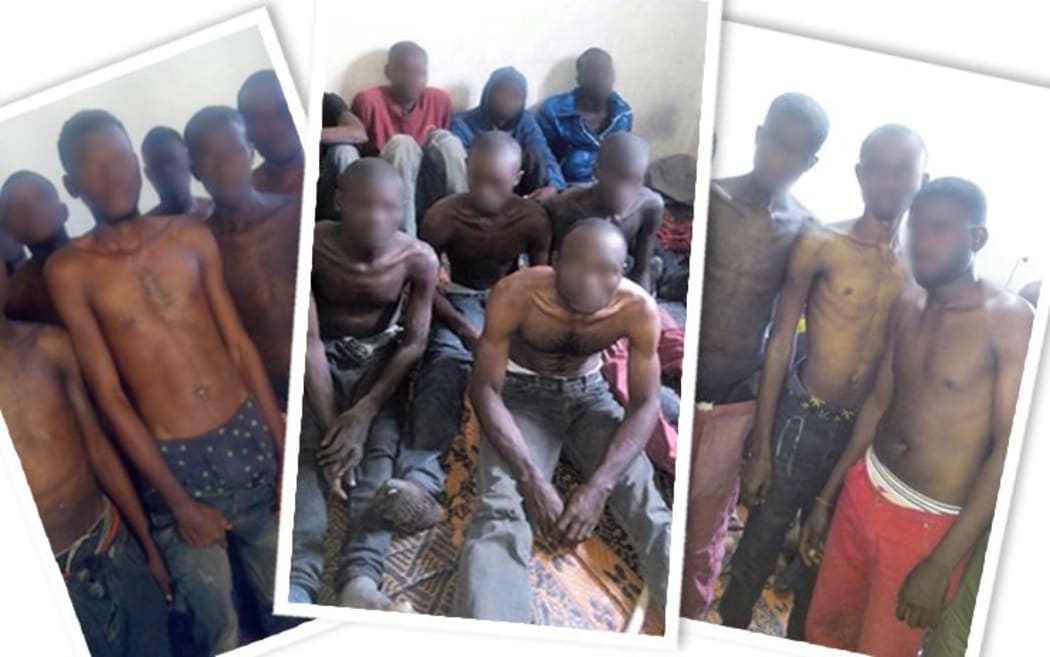 Sub-Saharan African migrants held hostage in Sabha, Southern Libya.